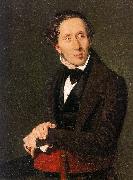 Christian Albrecht Jensen Portrait of Hans Christian Andersen oil painting picture wholesale